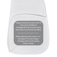 Quilted cotton sleep sack - Ivory Duck (1.0 tog)