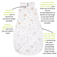 Cotton muslin sleep sack - Picnic (0.7 tog)