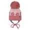 Acrylic hat with fleece lining and ears - Seashell/Punch