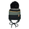 Acrylic hat with fleece lining and ears - Slate/Miel/Army/Black