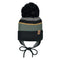 Acrylic hat with fleece lining and ears - Slate/Miel/Army/Black