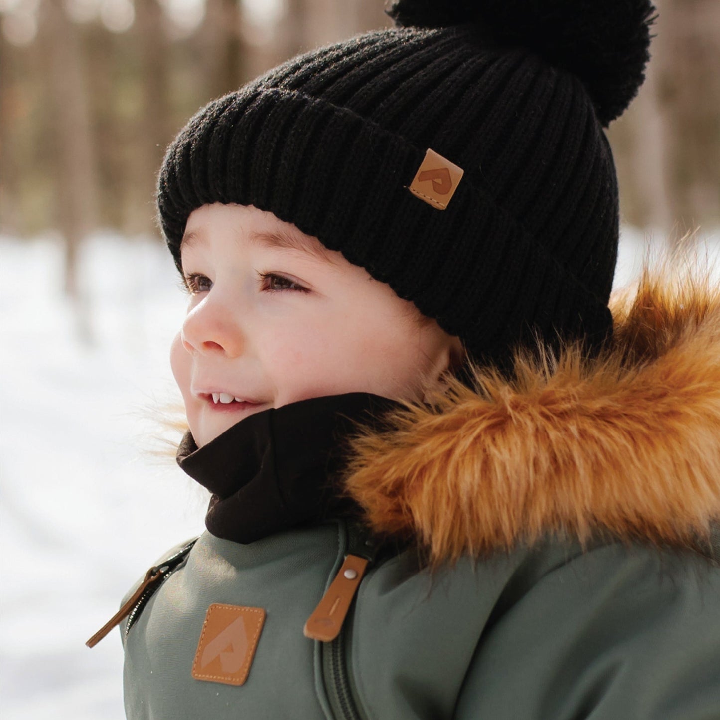 Tuque d'hiver pour garçon - Noir