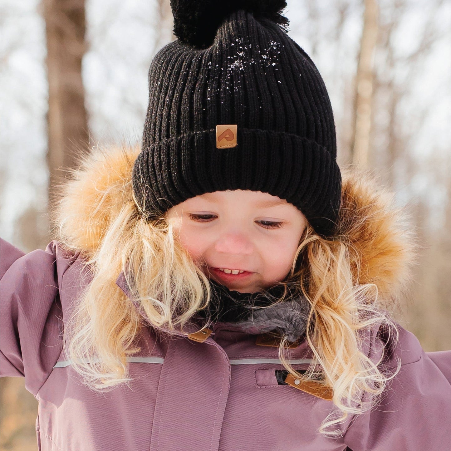 Tuque d'hiver pour garçon - Noir