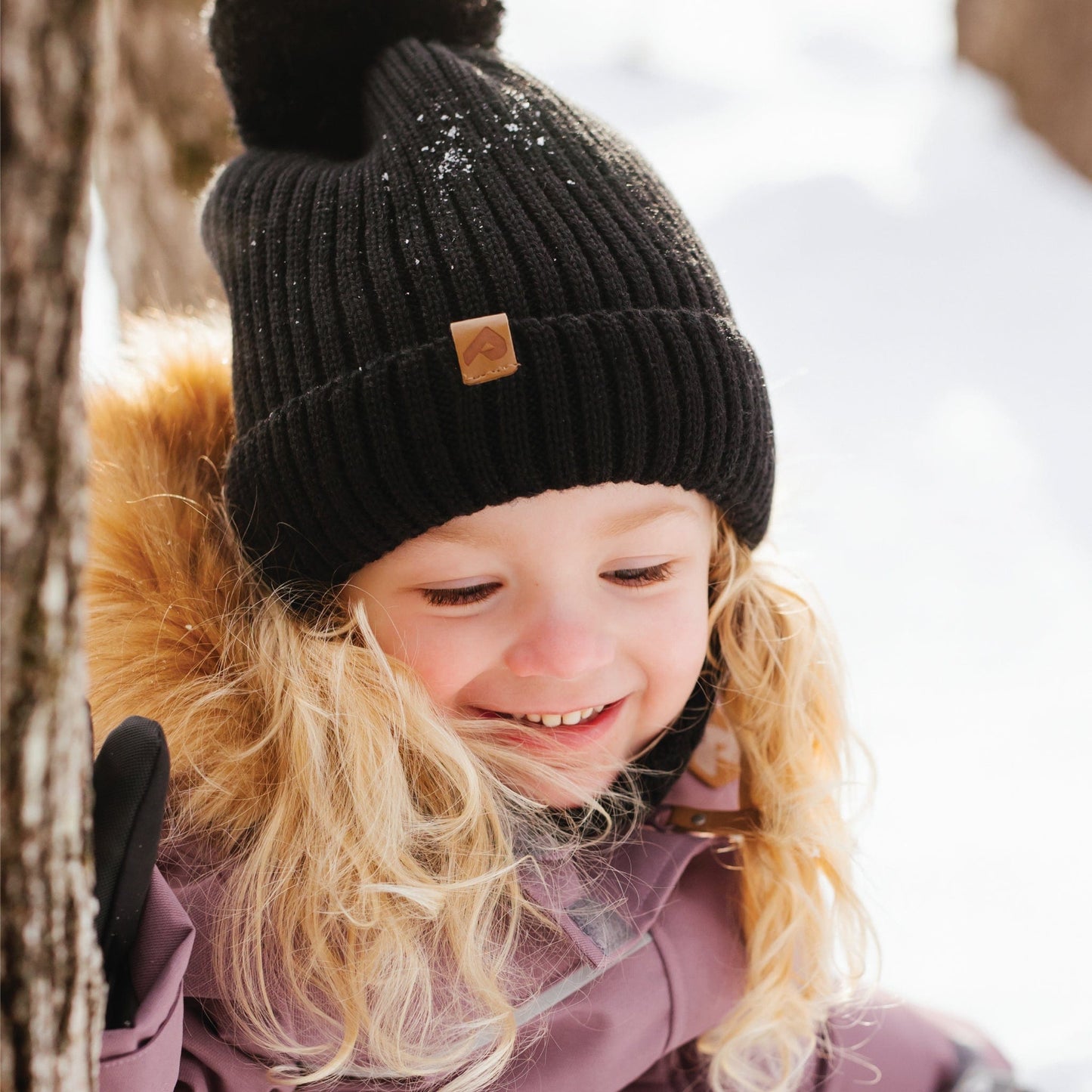 Tuque d'hiver pour garçon - Noir