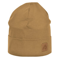 Jersey hat with fleece lining - Coffee