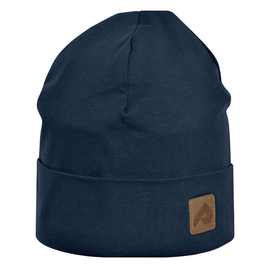 Jersey hat with fleece lining - Navy