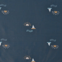 Adjustable beach diaper - Sailboats