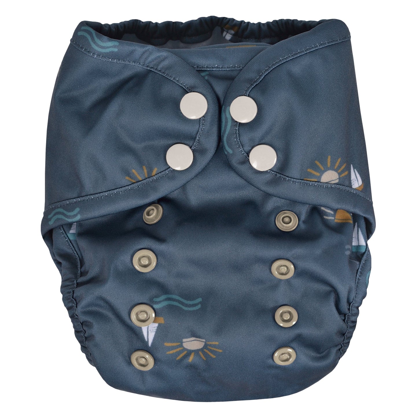 Adjustable beach diaper - Sailboats