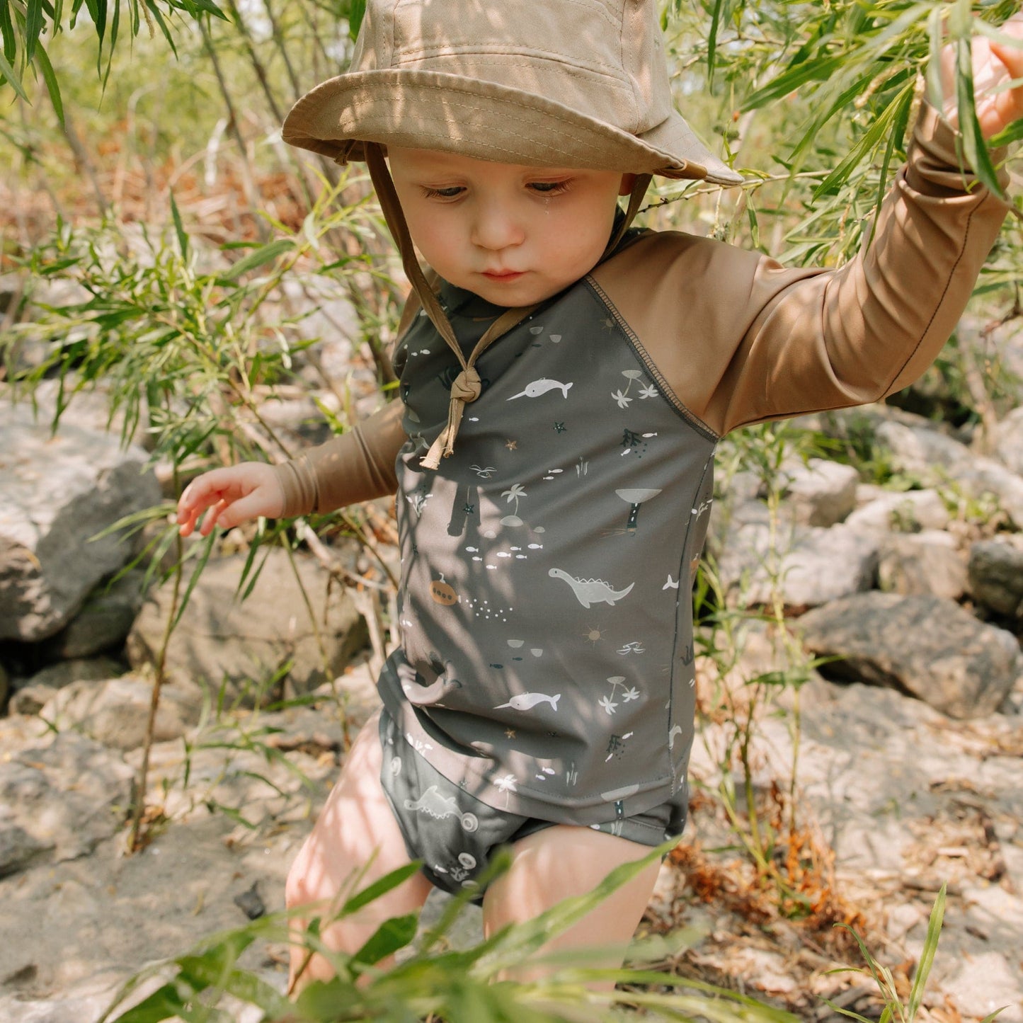 Adjustable beach diaper - Sea