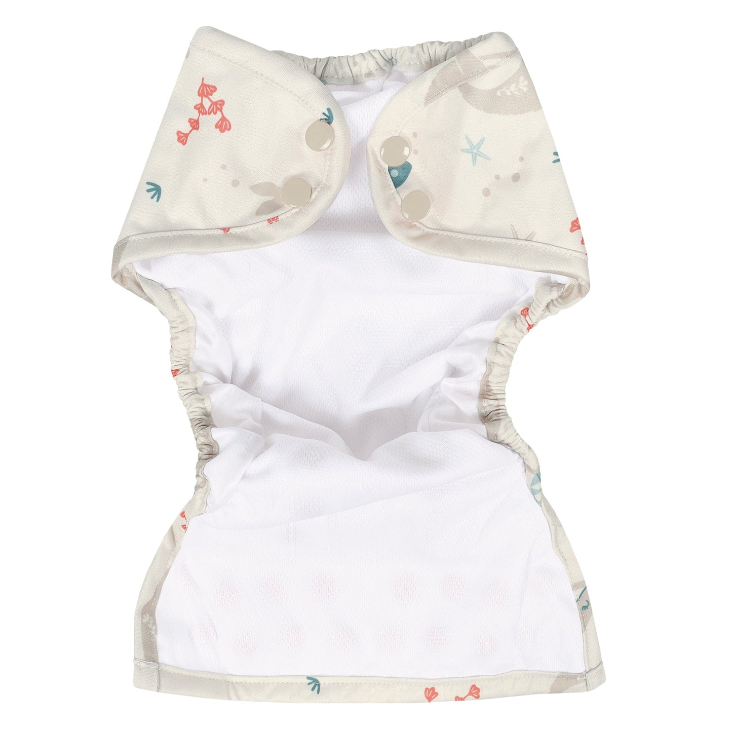 Adjustable beach diaper - Whales