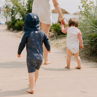 Adjustable beach diaper - Whales