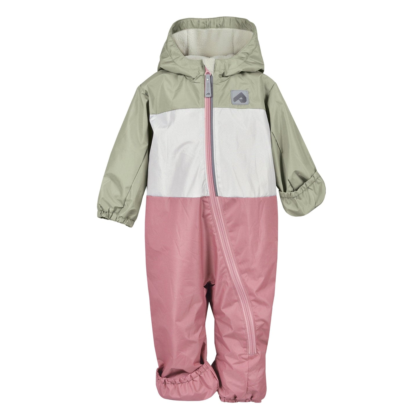 Mid-season bunting for baby - Olive, sand and cosmos