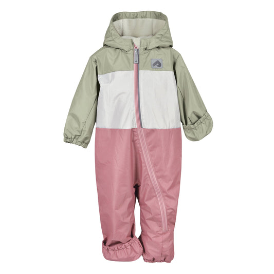 Mid-season bunting for baby - Olive, sand and cosmos