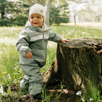 Mid-season bunting for baby - Aspen, sand & army