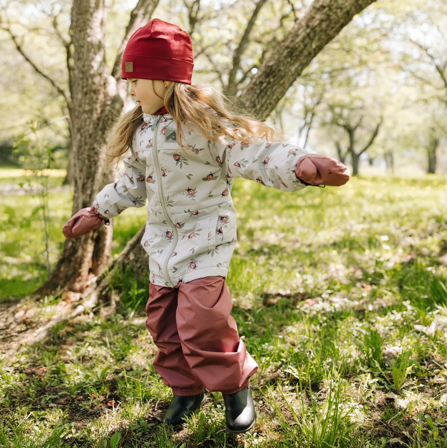 Ensemble 2 pièces mi-saison pour fille - Coccinelles