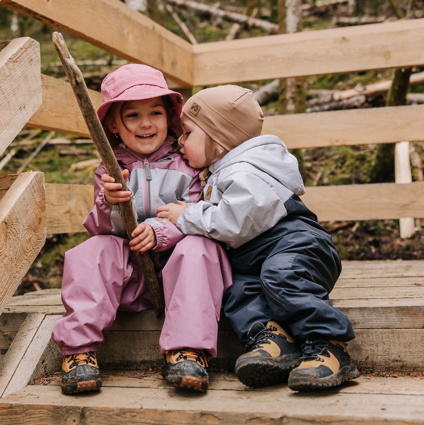 Ensemble 2 pièces mi-saison pour fille - Cosmos, sable & olive