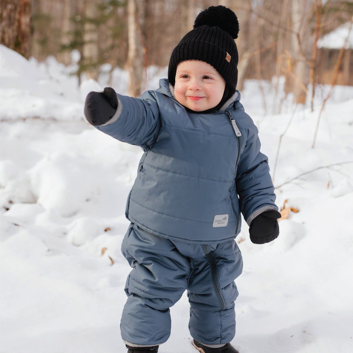 One piece baby snowsuit - Stark