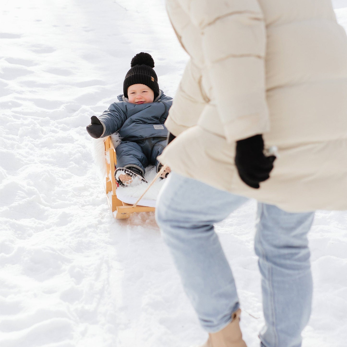 One piece baby snowsuit - Stark