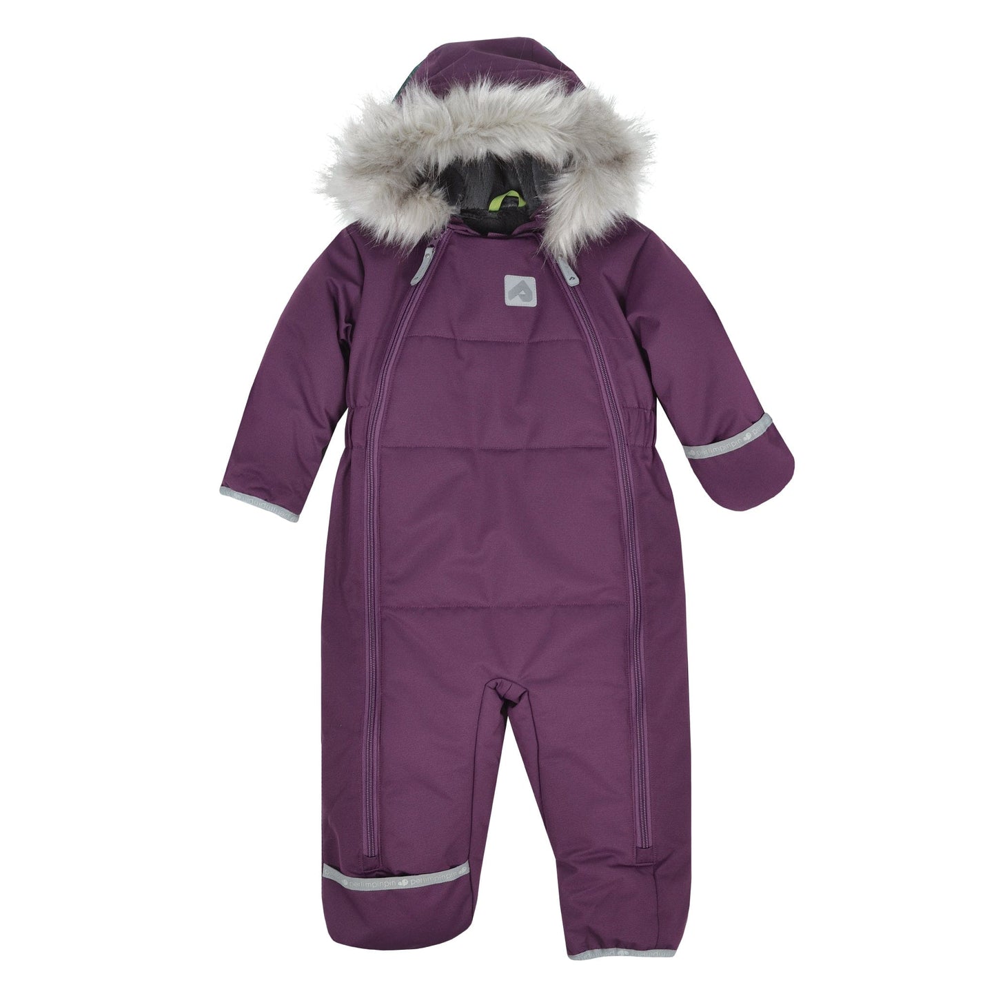 One piece baby snowsuit - Shiraz textured