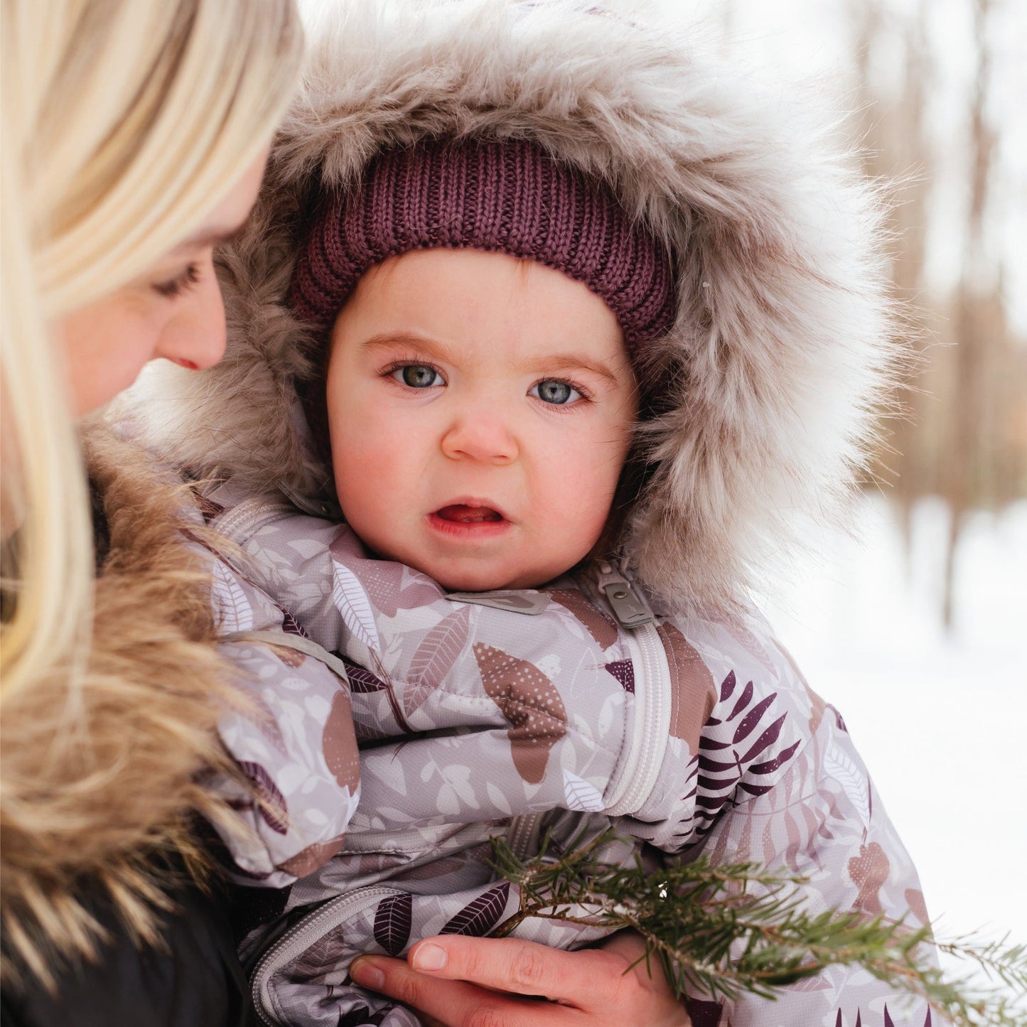 Habit de neige 1 pièce pour bébé - Feuilles