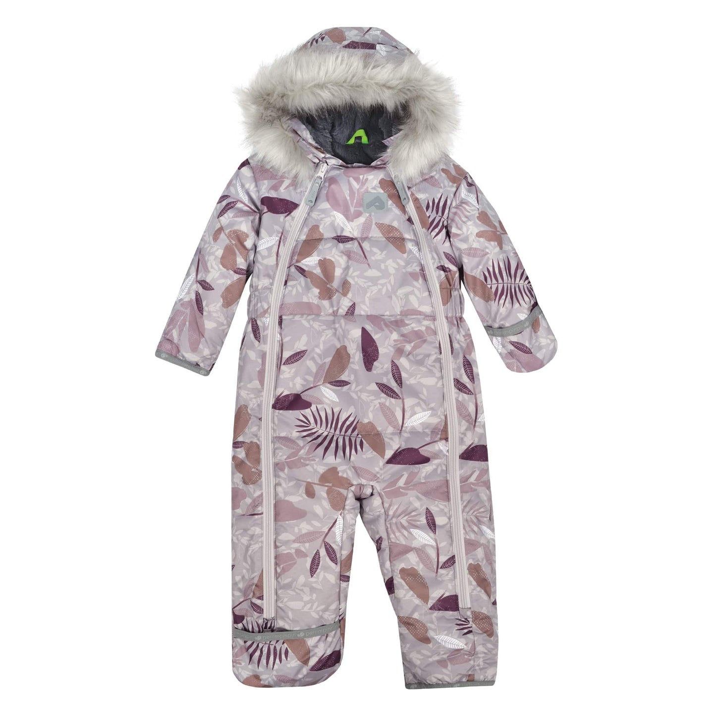 One piece baby snowsuit - Leaves