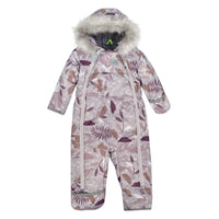 One piece baby snowsuit - Leaves