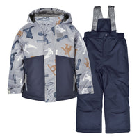 Two piece boy kid snowsuit - Snowboard