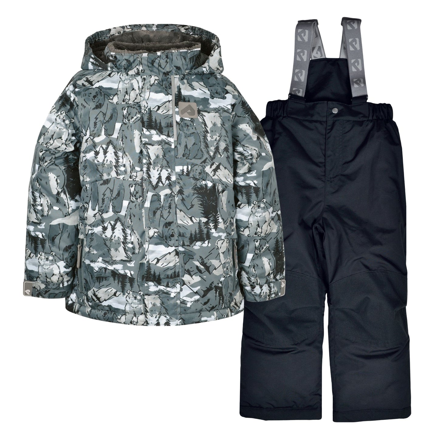 Two piece boy kid snowsuit - Bears