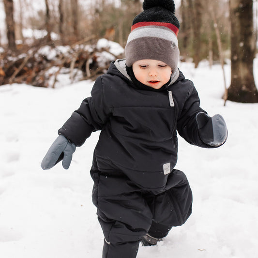 Habit de neige 1 pièce pour bébé - Noir