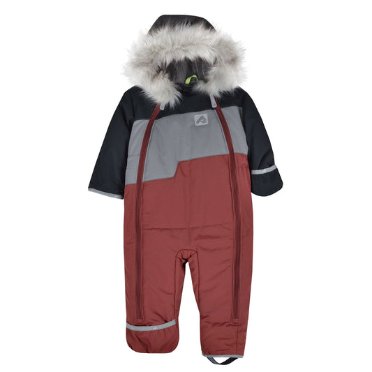 Habit de neige 1 pièce pour bébé - Noir, Ardoise et Grenat