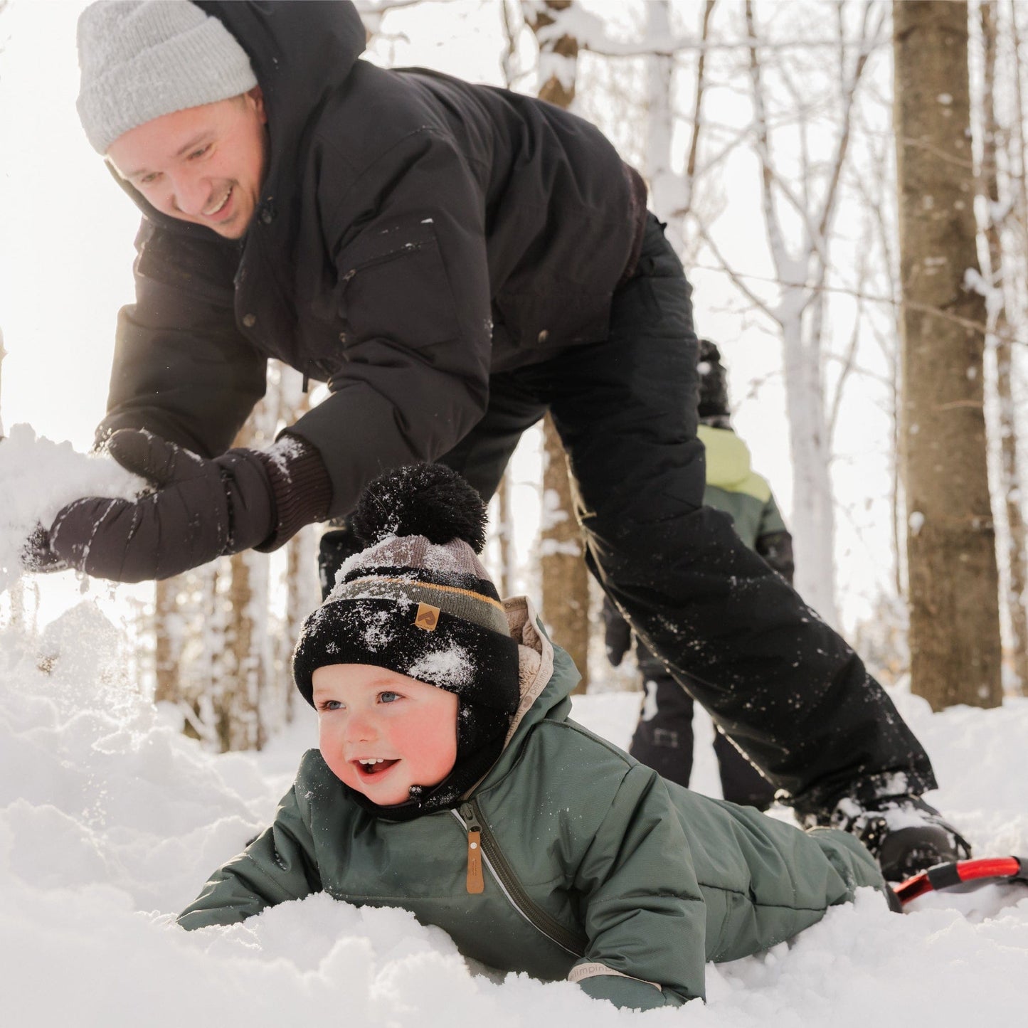 Habit de neige 1 pièce pour bébé - Armée