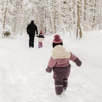 Habit de neige 1 pièce pour bébé - Prune, popino, & beige