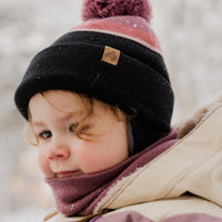 Habit de neige 1 pièce pour bébé - Prune, popino, & beige