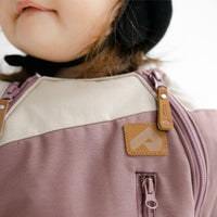 Habit de neige 1 pièce pour bébé - Prune, popino, & beige