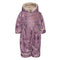 One piece baby snowsuit - Floral