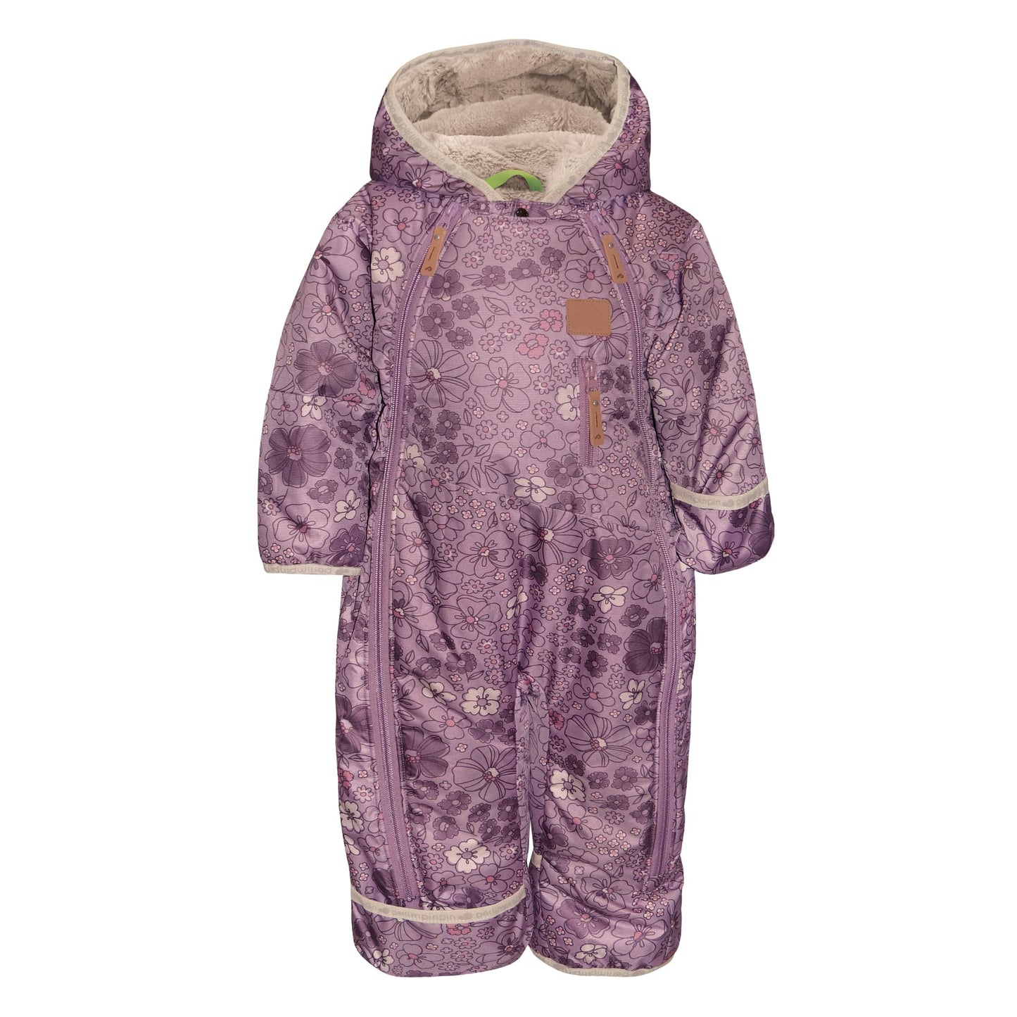 One piece baby snowsuit - Floral
