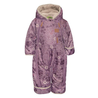 One piece baby snowsuit - Floral
