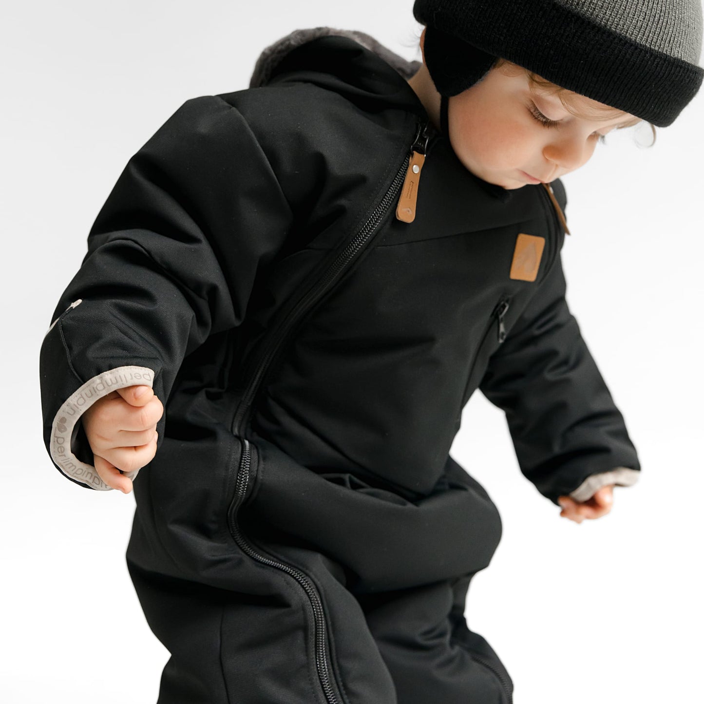 Habit de neige 1 pièce pour bébé - Noir