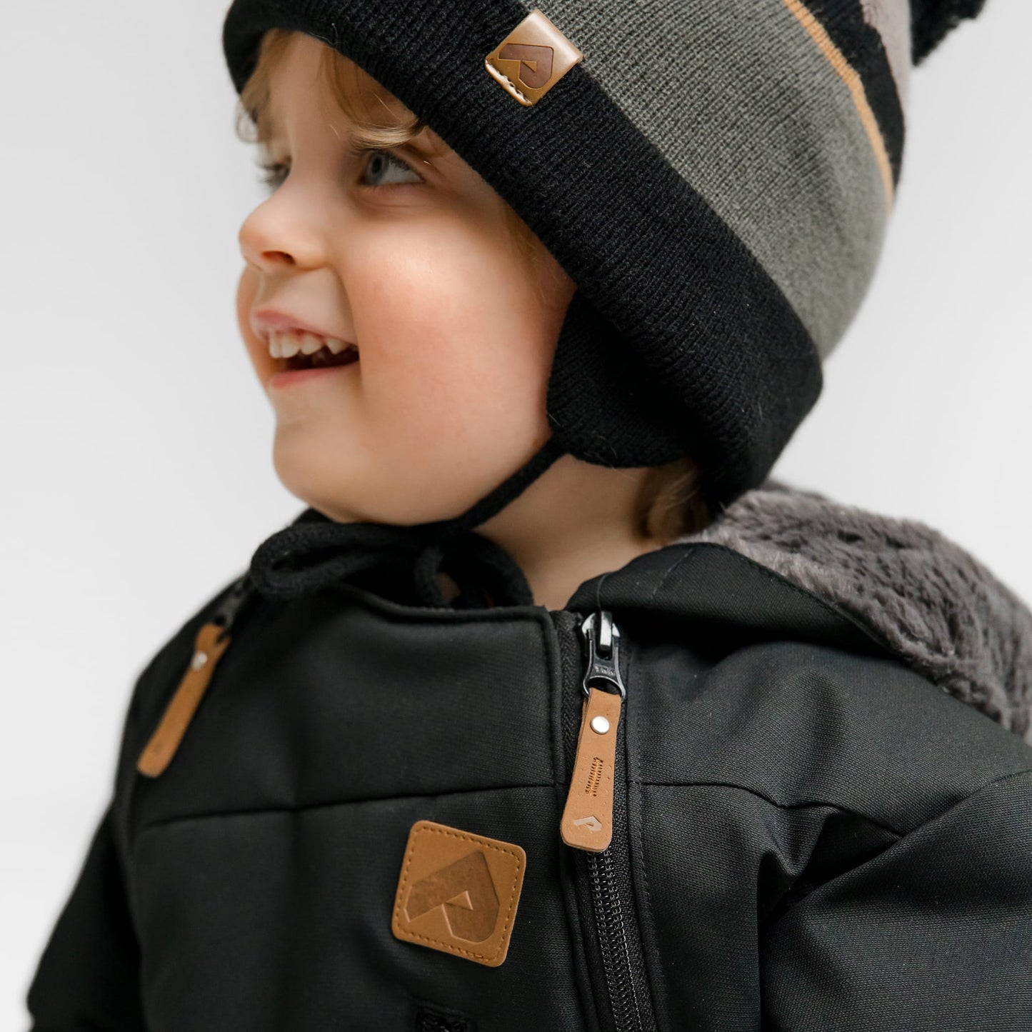 Habit de neige 1 pièce pour bébé - Noir