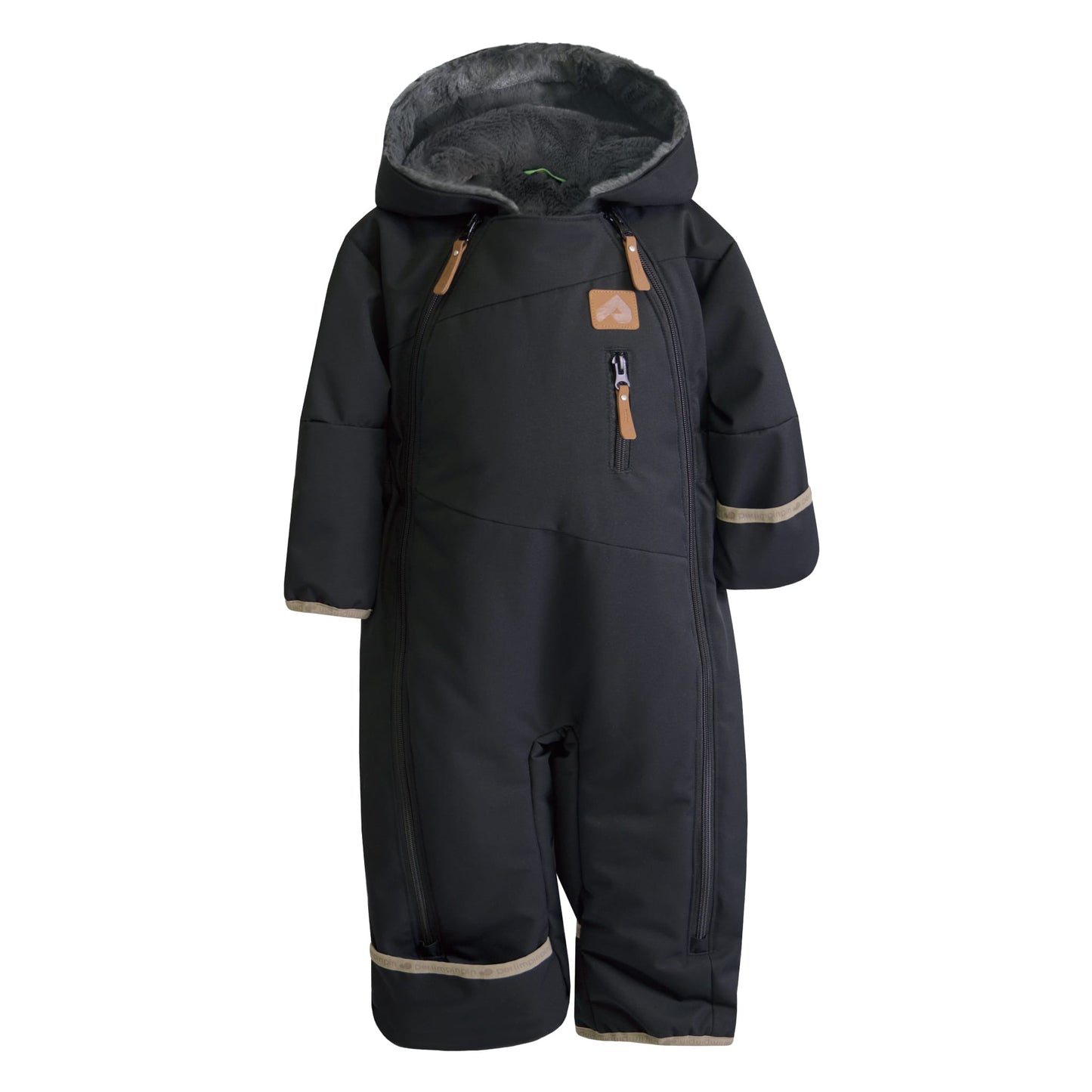 One piece baby snowsuit - Black