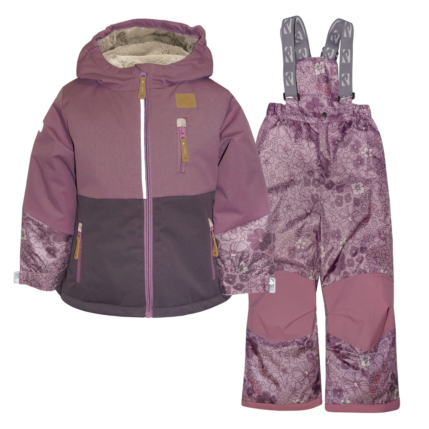 Two piece kid snowsuit - Floral