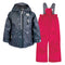 Two piece kid snowsuit - Petals