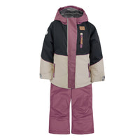 Habit de neige 2 pièces - Prune, noir et beige