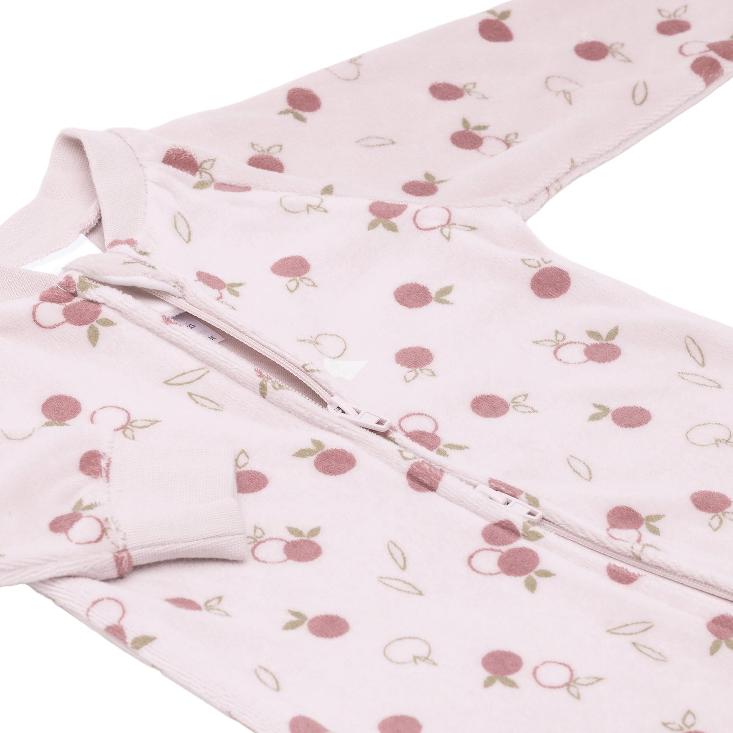 Pyjama pour bébé en velours - Pommes