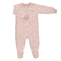 Velvet baby sleeper - Floral