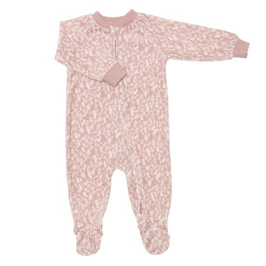 Velvet baby sleeper - Floral
