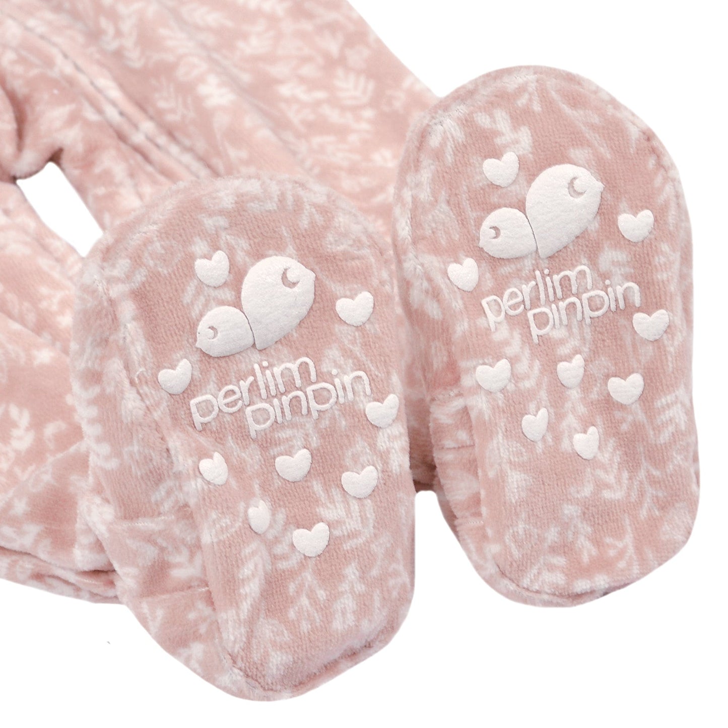 Velvet baby sleeper - Floral