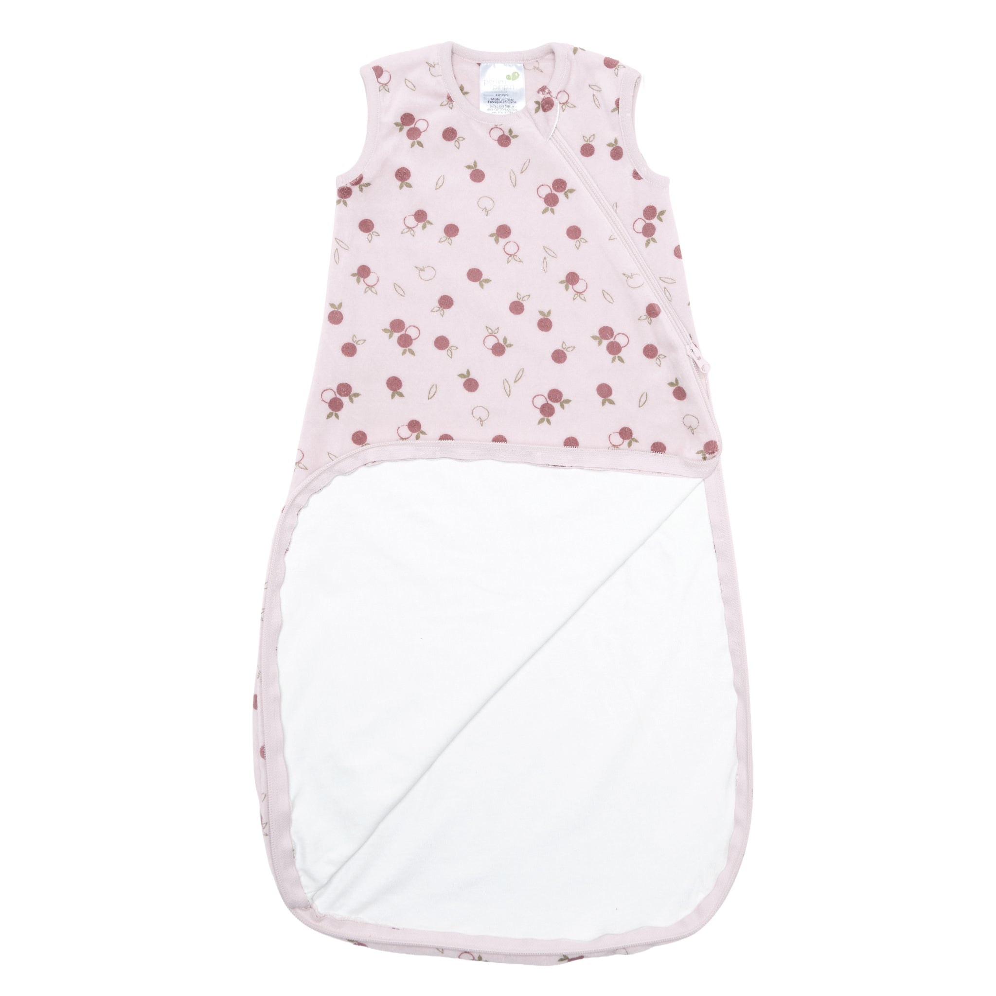 Velvet sleep sack - Apples (1.0 tog)