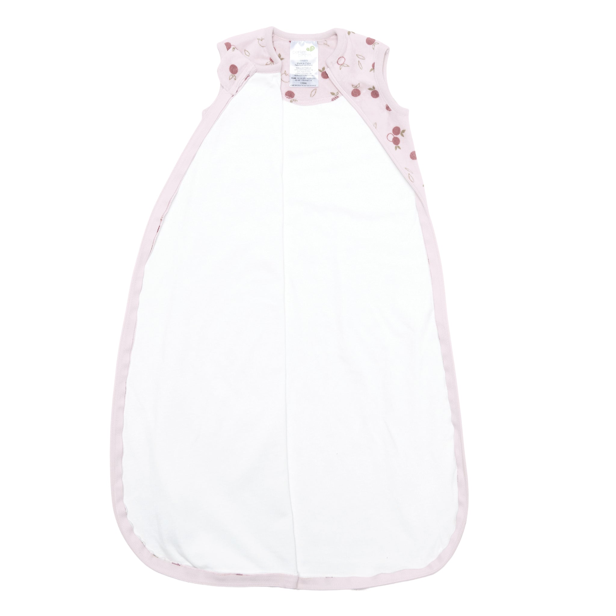 Velvet sleep sack - Apples (1.0 tog)