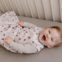 Velvet sleep sack - Apples (1.0 tog)